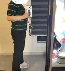 초등학생 동생도 엄청 편하다고 해요. 근데 L이 널널하게 나온간지 라인은 앞라인이 예