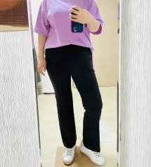 오.. 핀턱슬랙스 속는셈치고 한번 사봤다가 반해서 이것도 사버렸네요.. 개인적으로 핀