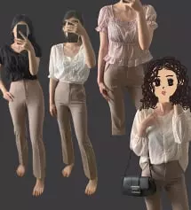 아이보리색이랑 블랙 두 장 다 사고 나서 너무 좋아서 모카메이지색도 하나 더 구매했어