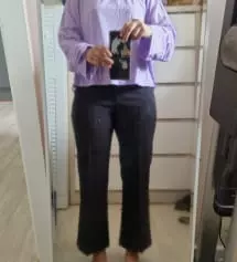 하비라서 하비로 사야하나 하다가 그럼 너무길것같아서 허리둘레와 엉덩이둘레 재본후에