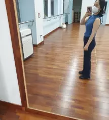 키가 159cm인데 네이비컬러 m사이즈는 품절이라 
