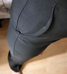 골반이랑 힙이 있는 편인데 상세사이즈가 딱 걸쳐있어서 신축성 좋다길래 주문해봤어요