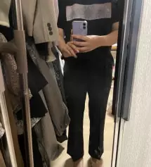 왜 이 슬랙스를 이제서야 샀는지, 왜 인기가 많았는지 입어보고 바로 깨달았어요ㅋㅋㅋ