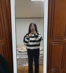 여름버전, 베이지색에 이어 세번째 모찌슬랙스입니다 진짜 교복처럼 입고 있어요 너무 