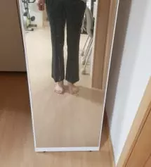 모찌 슬랙스 와이드를 라지 사이즈 사서 입고 인밴딩에 스판력이 좋아서 너무 편한고 좋