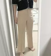 이뻐요!! 제가 허벅지가 두꺼운 편이여서 바지는 항상 신중하게 사는데 실측 보고 하비