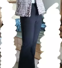 152인데 딱 뒤꿈치 위 길이감이에요. 155 버전 샀습니다.
