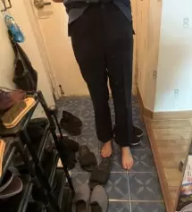 165cm뿐이라 조금 짧지만 펑퍼지지도 않고 딱 좋네요~
