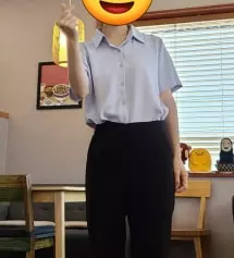 161에 49이며 하비입니다 ㅜㅠ평소 바지는 27입구요 m사이즈시키길 잘했네요ㅎㅎㅎ딱 적