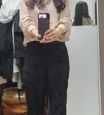 150을 살까 154를 살까 고민하다가 150으로 샀는데 복숭아뼈 덮는 길이 정도에요. 평소