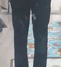 허리전제 속밴딩, 바지의 스판 아주 좋아서 슬랙스지만 츄리닝 입은
