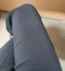 바지가 하이웨스트인줄 몰랐는데 허리까지 오네요~
