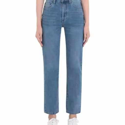 쿨 인디고 워싱 슬림 스트레이트 핏 여성