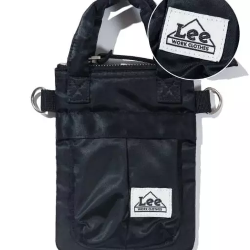 스몰 하우스 로고 미니 크로스백 블랙