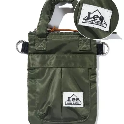 스몰 하우스 로고 미니 크로스백 올리브