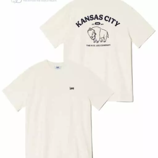 캔자스 시티 버팔로 티셔츠 아이보리