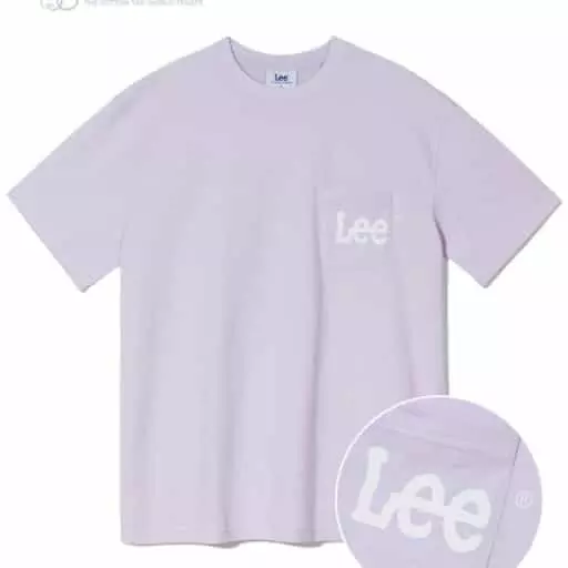 트위치 로고 포켓 티셔츠 라벤더