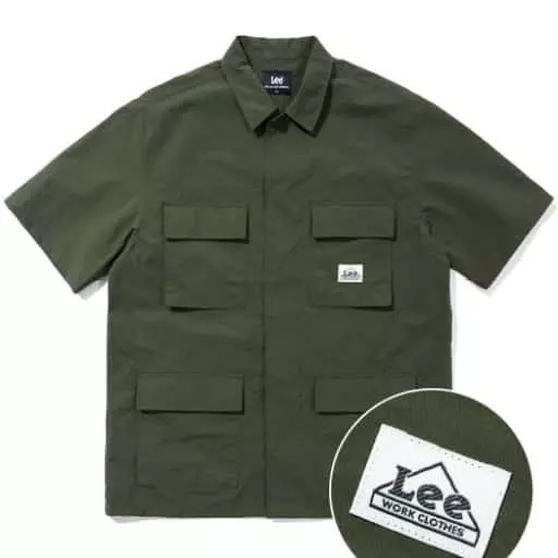 빅 하우스 로고 4PK 반팔 셔츠 올리브