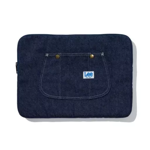 빈티지로고 랩탑 파우치 인디고 다크