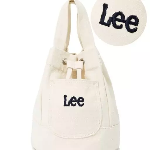 트위치로고 포켓 버킷백 에크루