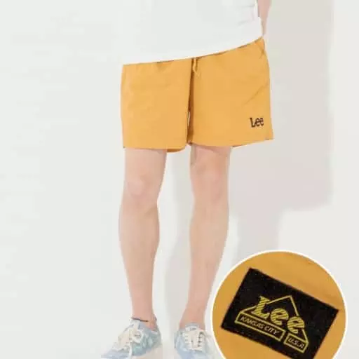 트위치로고 나일론 쇼츠 머스타드