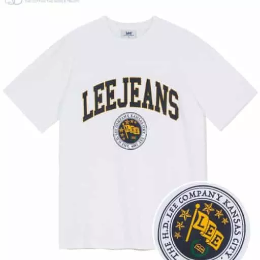 빅 엠블럼 아치 티셔츠 화이트