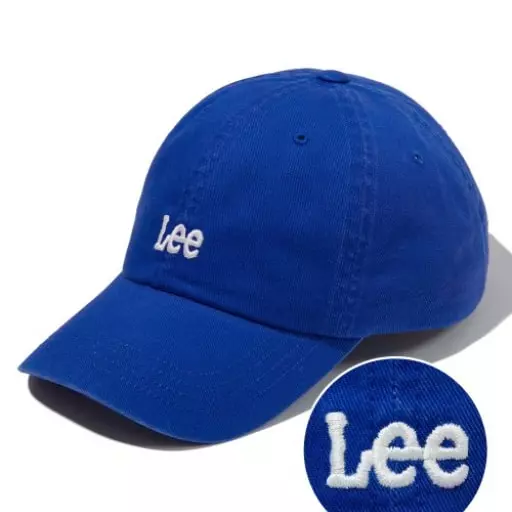 스몰 트위치로고 코튼 커브 볼캡 블루