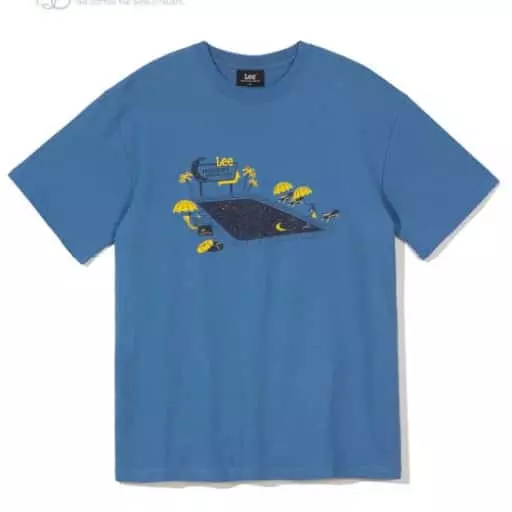 미드나잇 스위밍 풀 티셔츠 블루