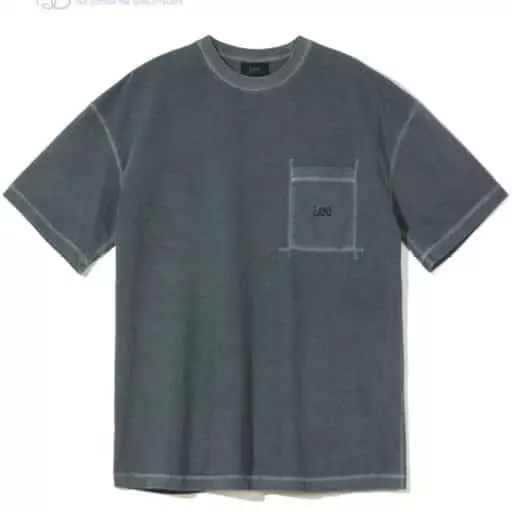 스몰 트위치로고 피그먼트 티셔츠 차콜