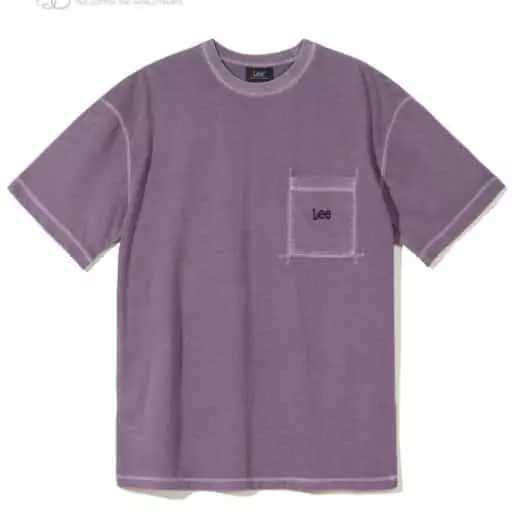 스몰 트위치로고 피그먼트 티셔츠 퍼플