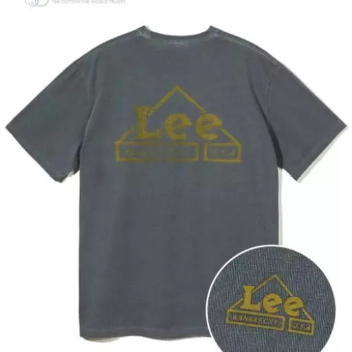 마카 드로잉 하우스로고 티셔츠 차콜