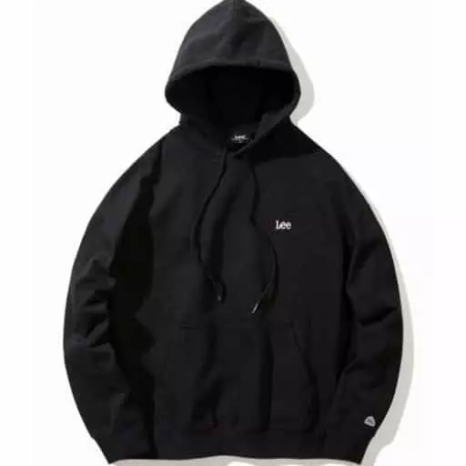 스몰 트위치 오버핏 후드 블랙