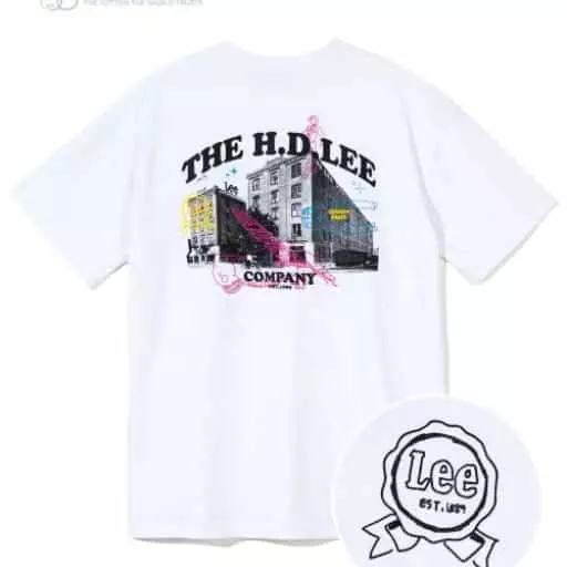 하우스 그래픽 티셔츠 화이트