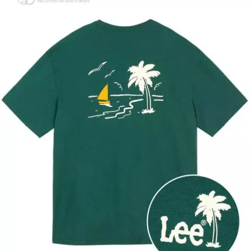 썸머 드로잉 티셔츠 그린