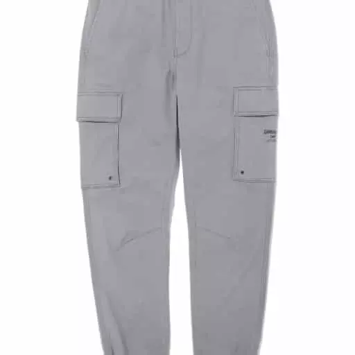 코튼 스판 카고 밴딩 조거 팬츠 그레이
