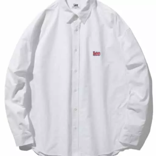 트위치 로고 오버핏 옥스포드 셔츠 화이트