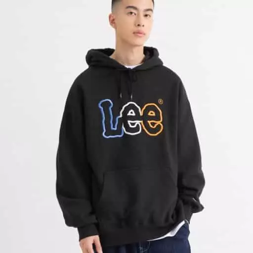 멀티 컬러 트위치로고 후디 블랙