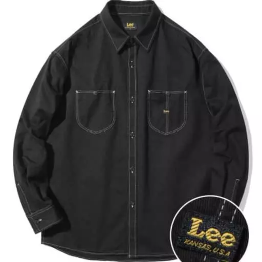 로코 포켓 코튼 셔츠 블랙