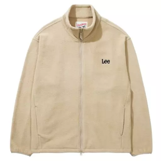 트위치로고 폴라플리스 집업자켓 베이지