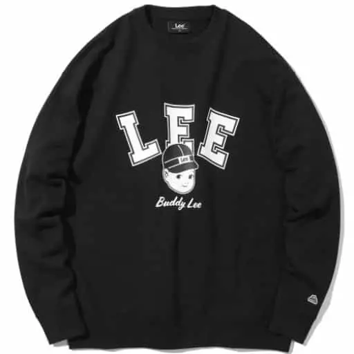 아치 라인타이포 버디리 맨투맨 블랙