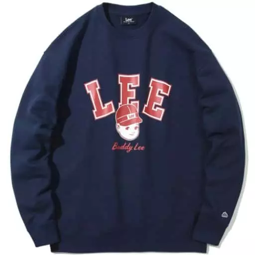 아치 라인타이포 버디리 맨투맨 네이비