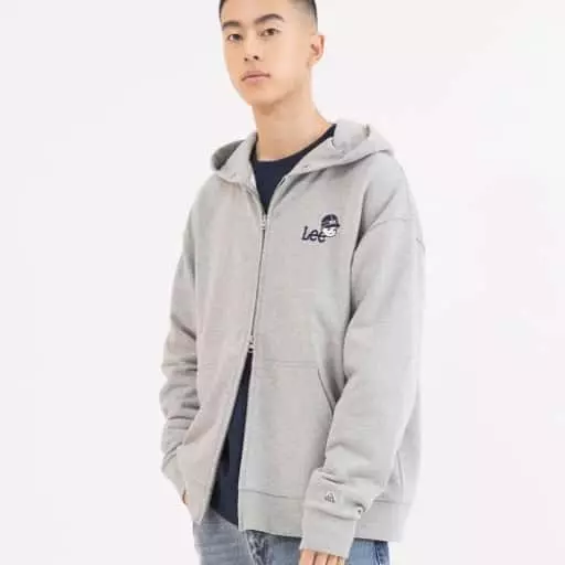 버디리 후드 집업 그레이