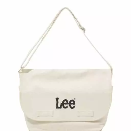 트위치 로고 캔버스 메일백  아이보리