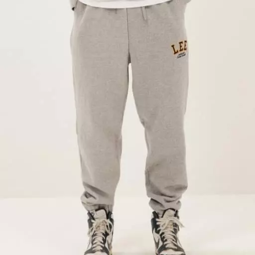 아치 타이포 로고 스웻팬츠 그레이