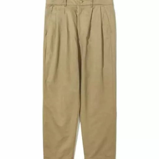 와이드 테이퍼드 핏 치노 팬츠 베이지