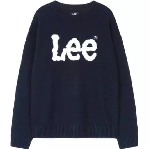 빅 트위치 로고 풀오버 니트 네이비