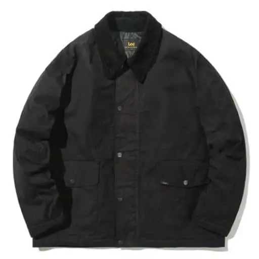 퍼스트 포켓  왁스 자켓 블랙