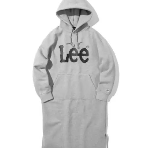 빅 트위치 후드 원피스 그레이