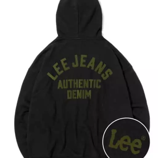 어센틱 아치 레터링 후디 블랙