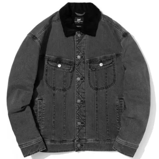 블랙 워싱 스톰 라이더 자켓 다크 그레이